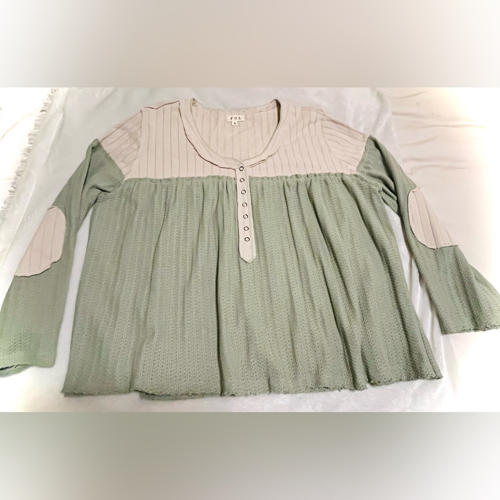 POL Quilted Patch Knit Sleeve in Sz. Large